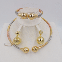 3-Tone Ball Choker Set (3Pcs)
