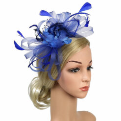 Feather Flower Fascinator