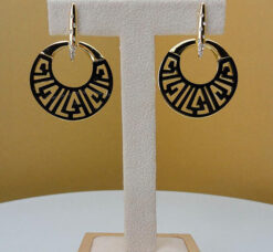 Enamel Hoop Earrings