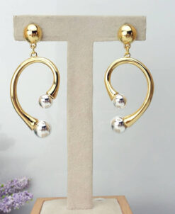 24KGP Sleeper Hoop Earrings