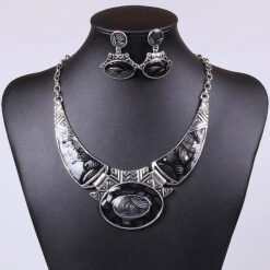 LNL060 - Oval Drop Chunky Bib Set (2Pcs)