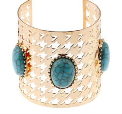 Beautiful Hollow Wide Metal Bangle