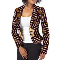 Zig-Zag Print Blazer