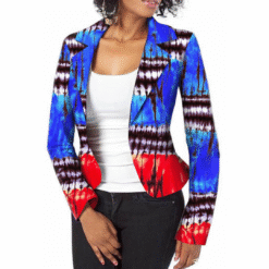 Tye Dye Print Blazer Top