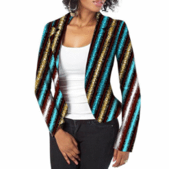 Stripy Glow Print Blazer
