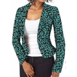 Jazzy Blazer Print Top