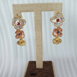 24KGP 3-Tone Flowery Set