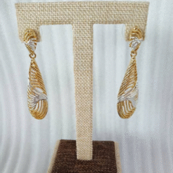 24KGP Tube Stud Earrings