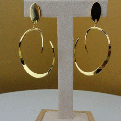 24KGP Infinity Style Earrings