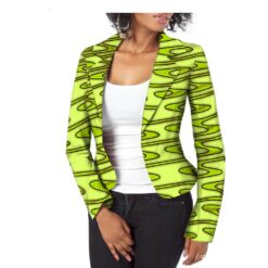 Lime Print Blazer