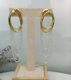 24KGP Chain Drop Earrings