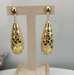 24KGP Scale Dangle Earrings