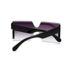 LNSG013 - Oversized Square Rimless Sunglasses