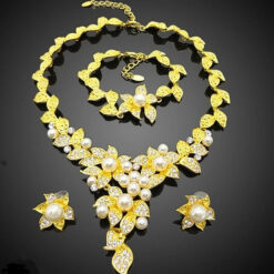 The Pearl Vow Flowery Set (4Pcs)
