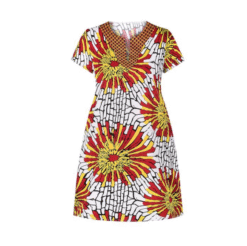 Short Summer Print Dress