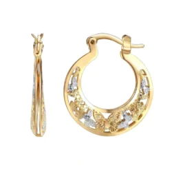 14K Gold Hoops