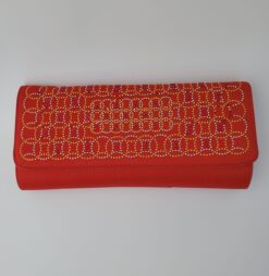 Beaded Red Clutch Bag