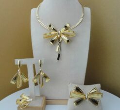 Bow Detailed Pendant Drop (4Pcs)