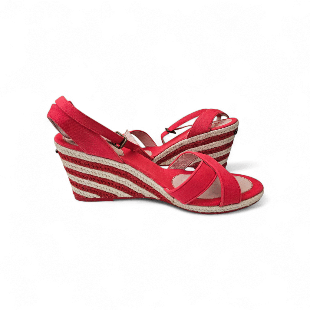 Valencia Rouge Espadrille Wedges