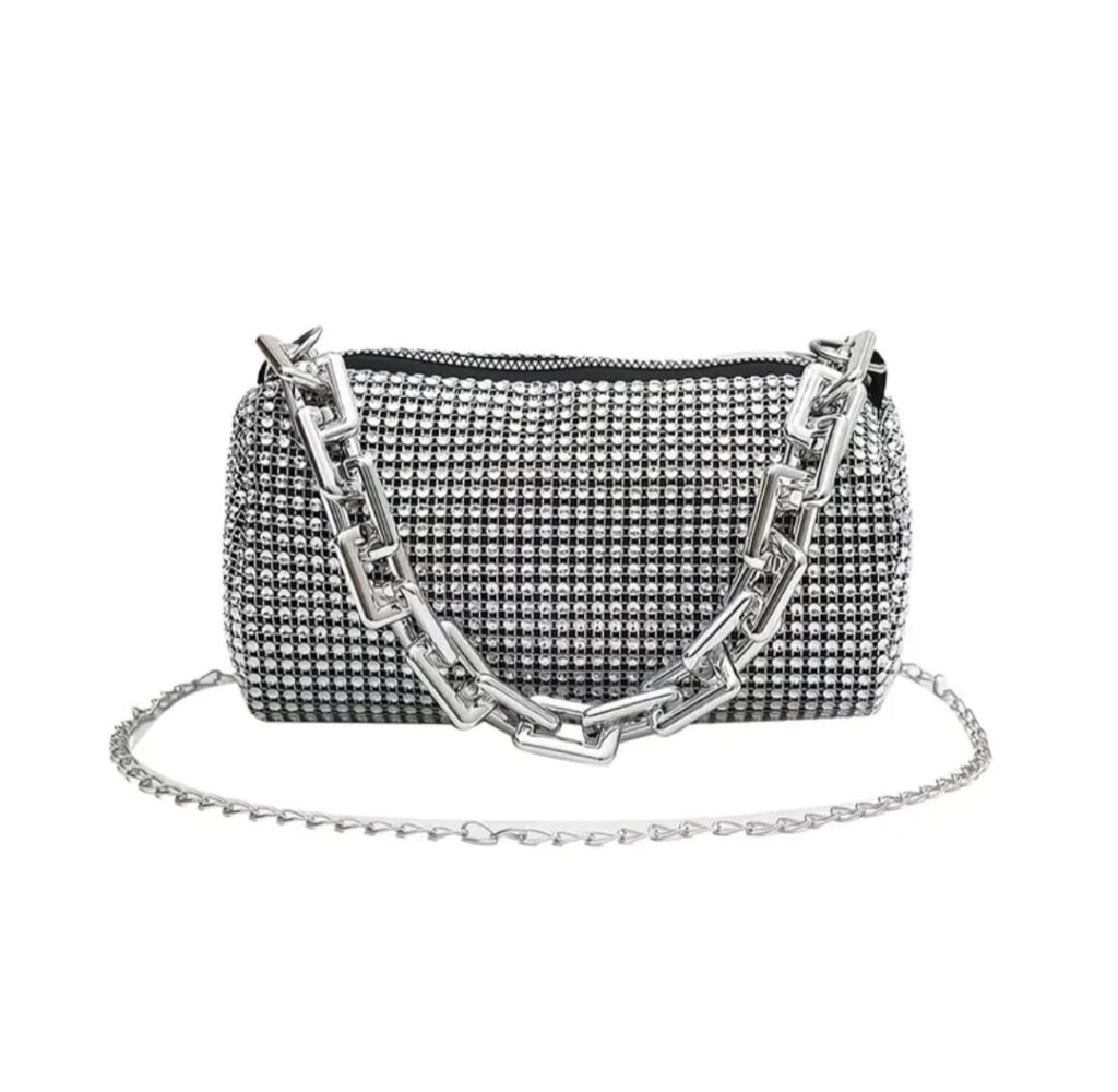 The Silver Reign Glitter Bag