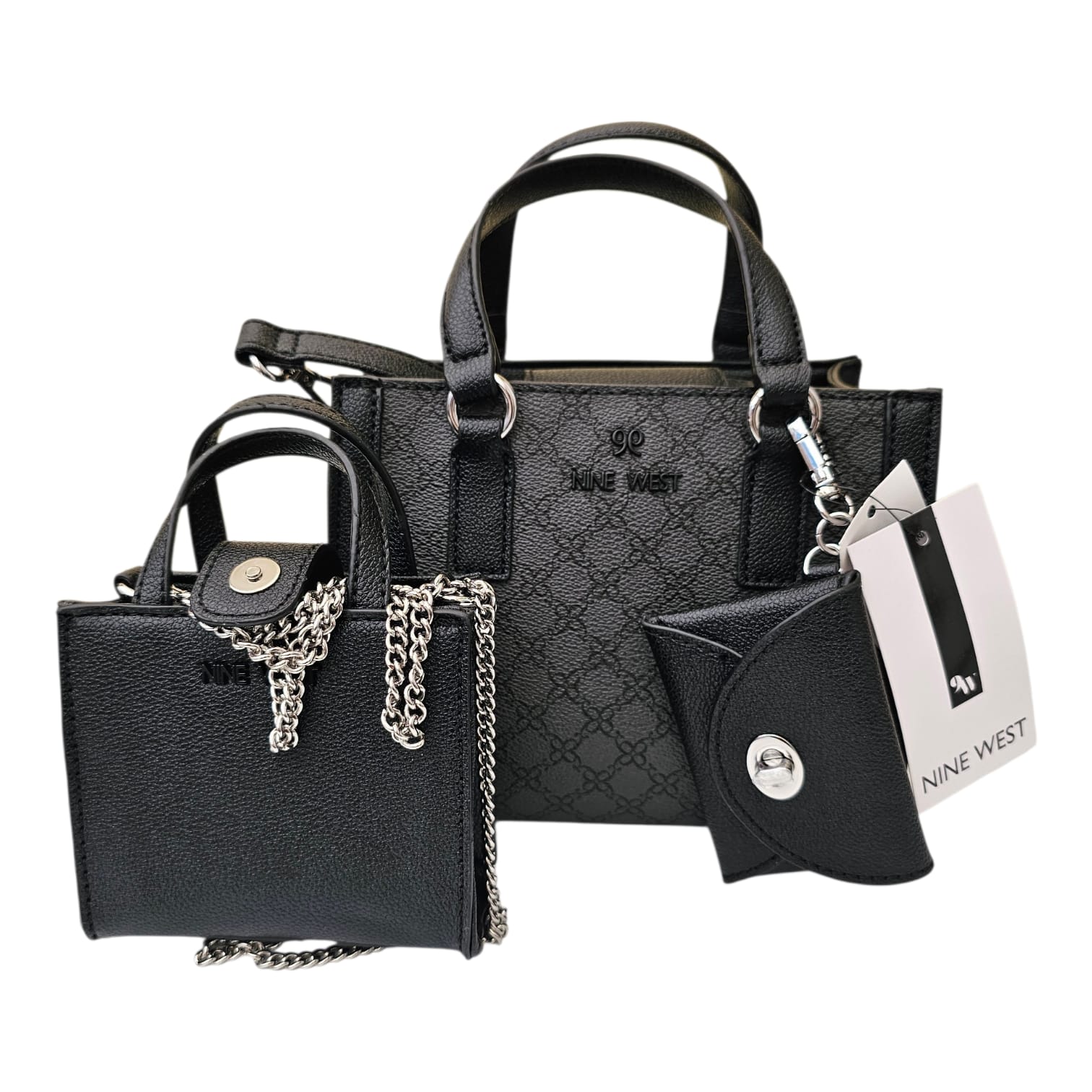 Nine West Noir Duo Tote Set