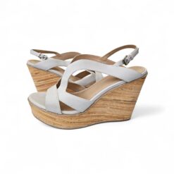 White Platform Wedge Sandals
