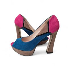 Ideal Colour Block Suede Heel