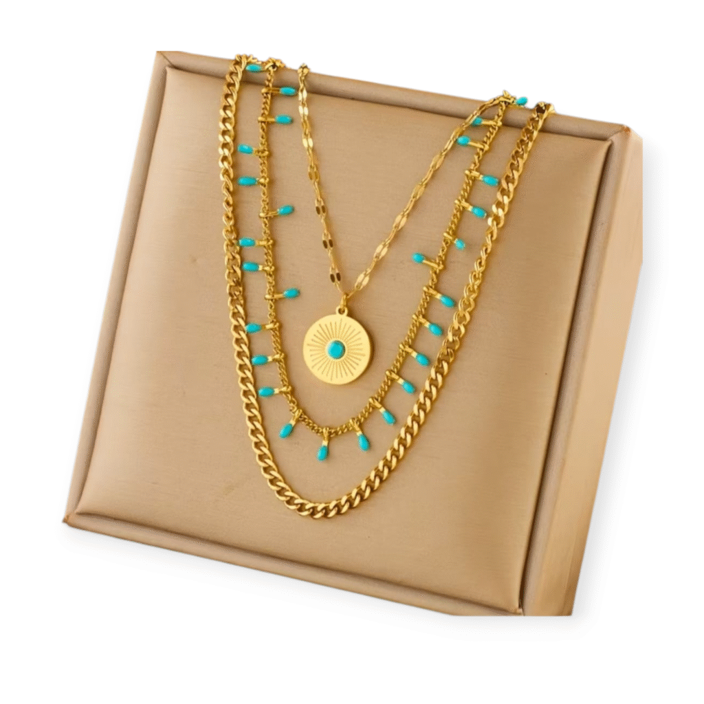 Solara Turquoise Layered Set